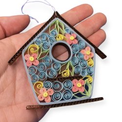 Instruktion Quilling Fuglehus