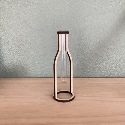 Trflaske med glas 13 cm 
