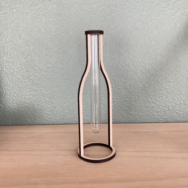 Trflaske med glas 16 cm 